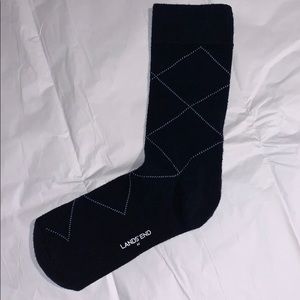 Land’s’ End Women’s Medium Crew Socks Navy & Blue